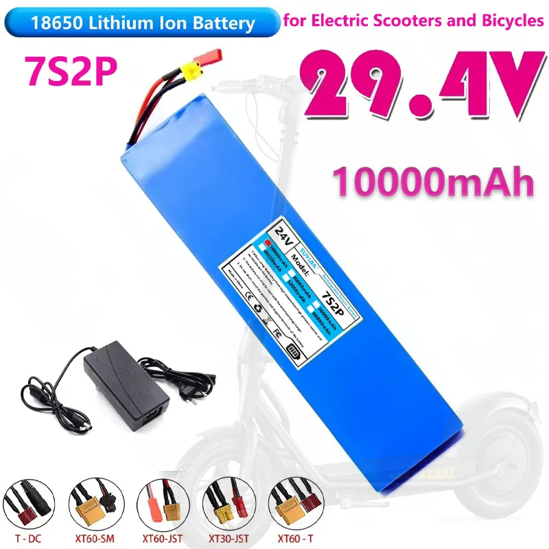 

Batterie Lithium-ion Rechargeable 7S2P 25.2V 10000mAh 18650 Pour Batterie De Scooter Électrique 29.4V Avec BMS