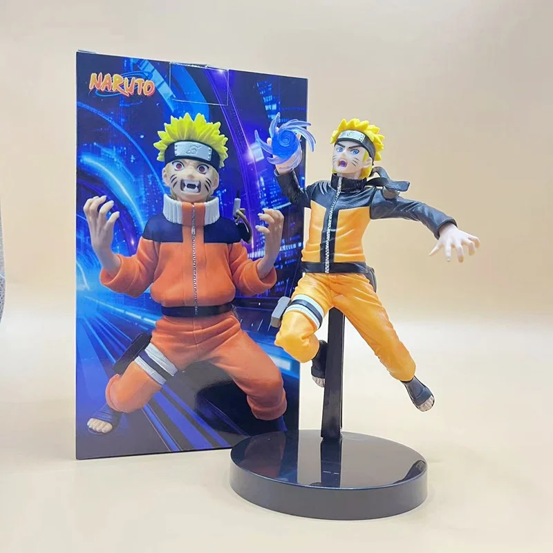 

Naruto anime cartoon figure spell print Sasuke Whirlpool Naruto hand decoration PVC Action Figure Collectible Model Doll Toy