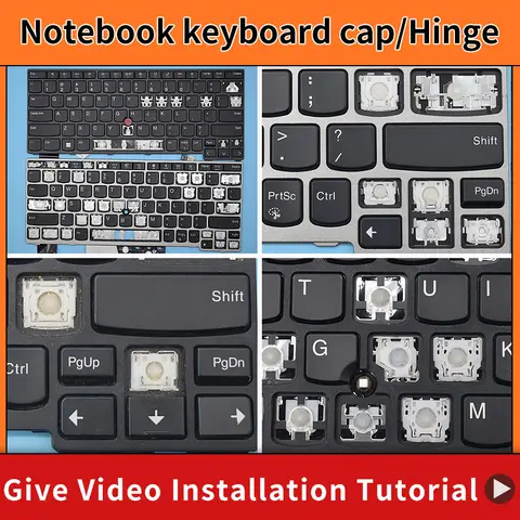 Reemplazo para Lenovo Thinkpad E14 L14 R14 T13S T14S E15 Gen1 Gen2 Gen3 Gen4 diseño teclado keycap bisagra