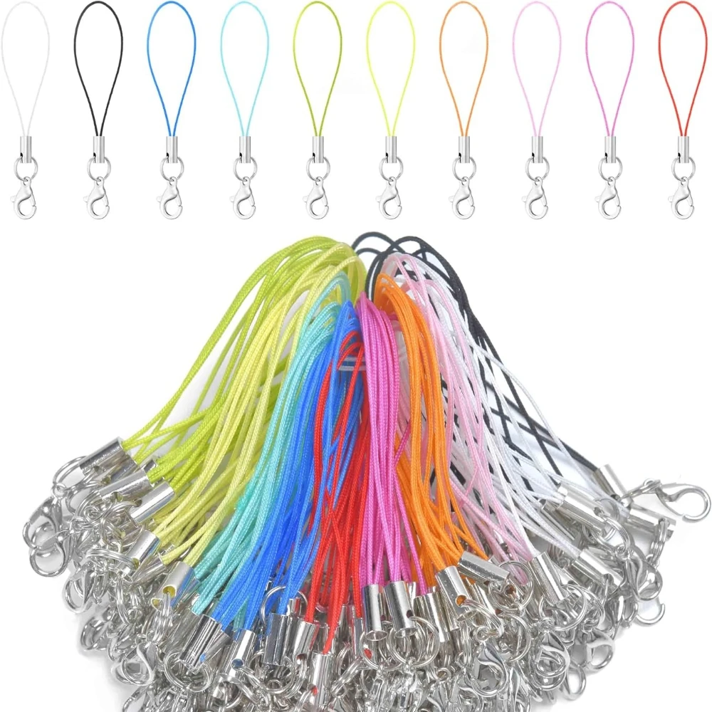 Lobster Clasp Phone Charm Straps DIY Jewelry Accessories For Phone USB Flash Drive Keychain Handmade Craft Supplies