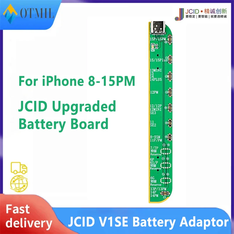 JCID JC V1SE Battery Adapter For 8-15PM Pro MAX Mini Plus For V1SE V1S Pro Repair Battery Reading And Wirting Tested Board Tools