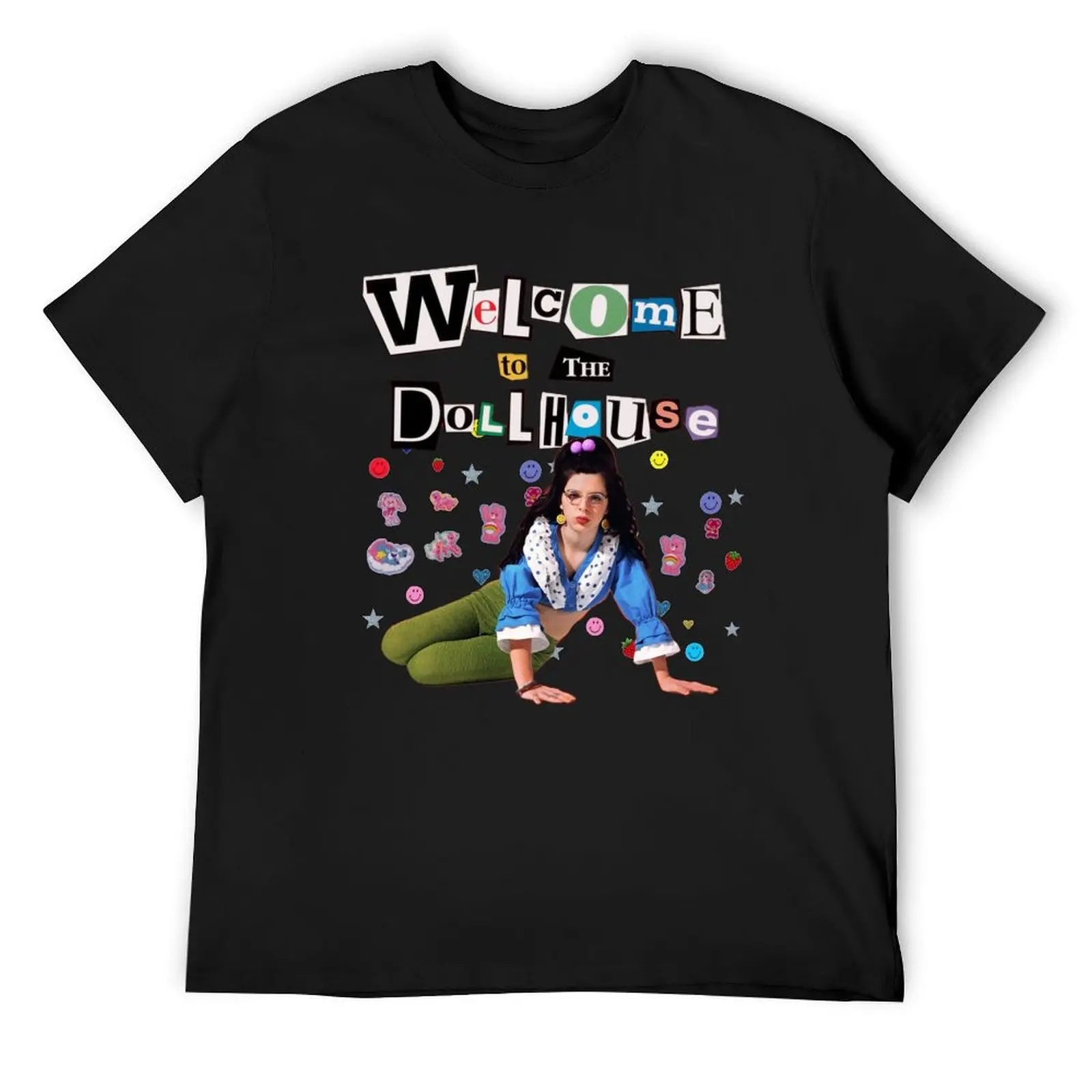 Welcome To The Dollhouse Stickers T-Shirt for a boy boys whites mens big and tall t shirts