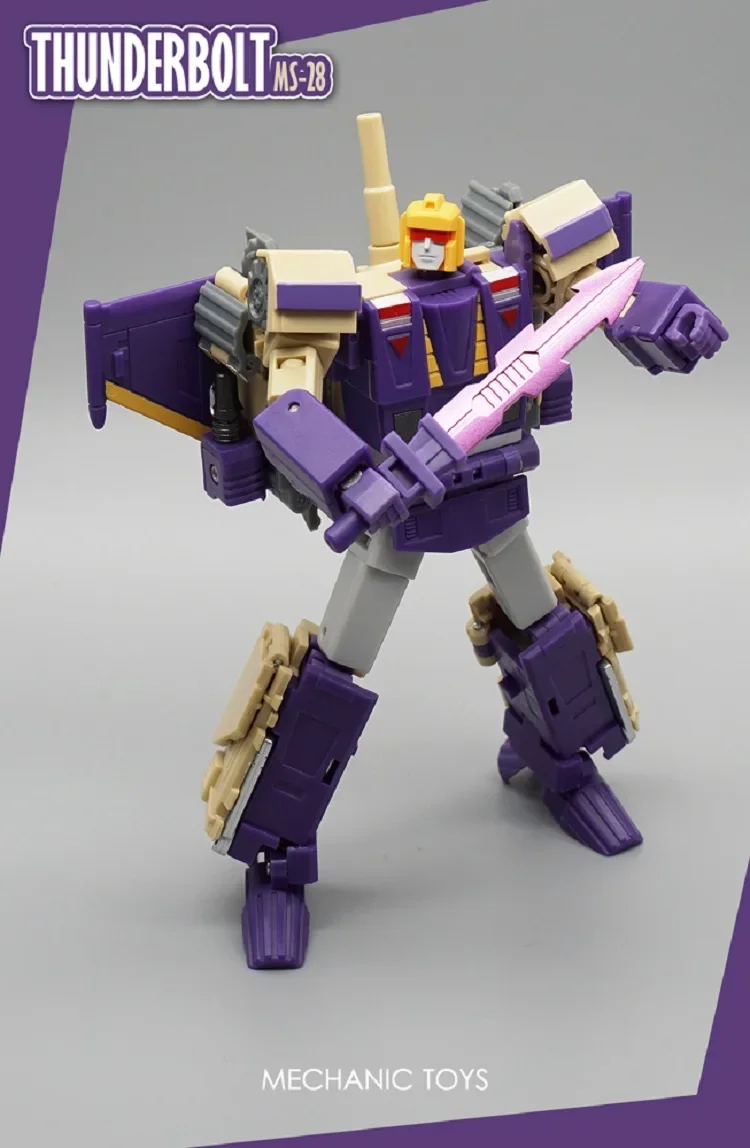 MFT Blitzwing Thunderbolt MS28 MS-28 포켓 액션 로봇 모델 컬렉션 변형 장난감 선물의 미니 변환 피규어