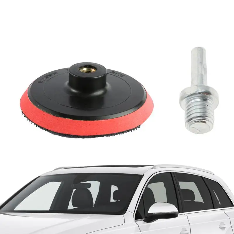 

Car Polishing Kit For Drill Flocked Car Detailing Grinder Pads With Screw Rod Auto Glass Grinding Sandpaper Pads Wear-resistant