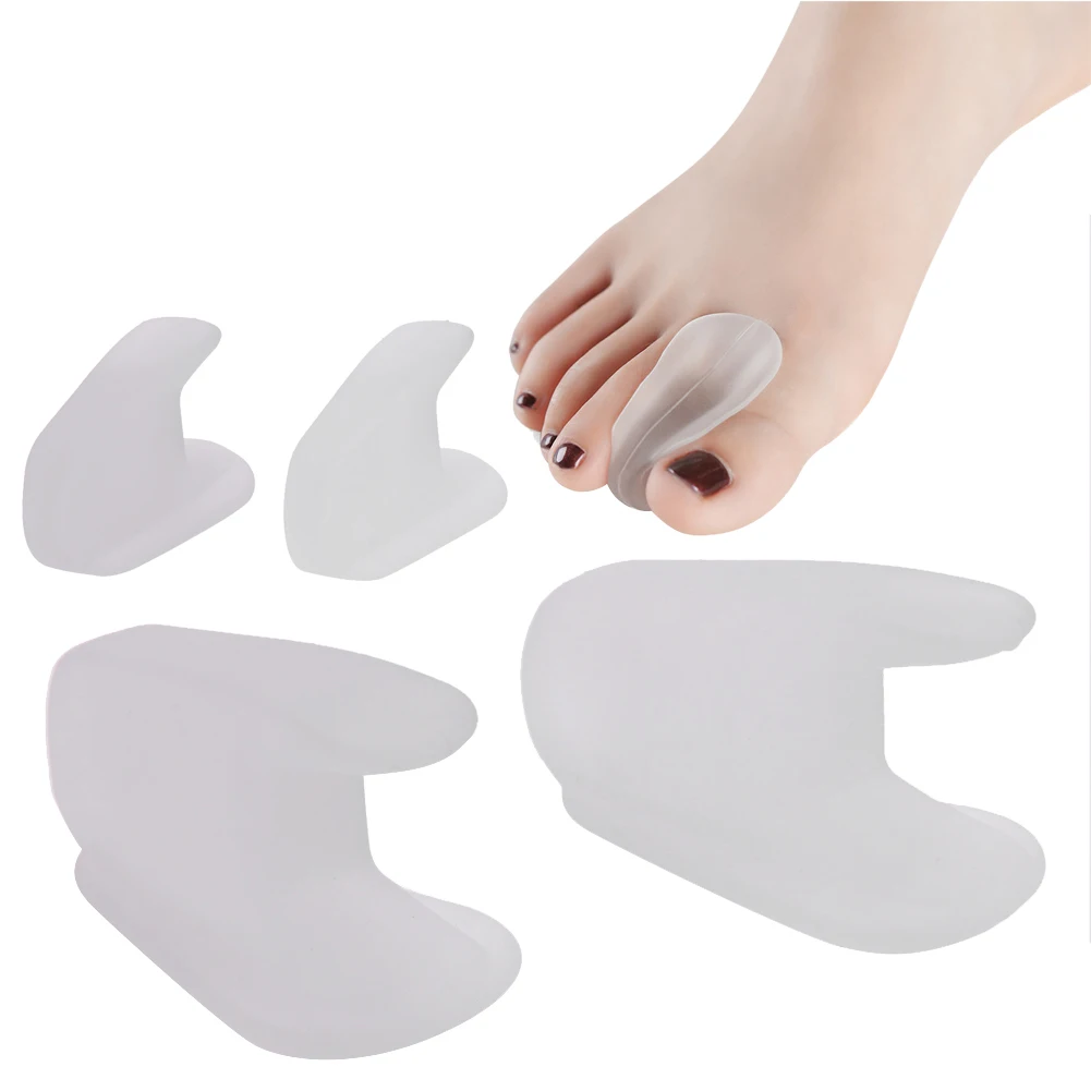 1Pair Foot Eversion Adjuster Reusable Silicone Big Feet Bone Correction Tool Washable for Adults Kids Day Use Foot Care Tools