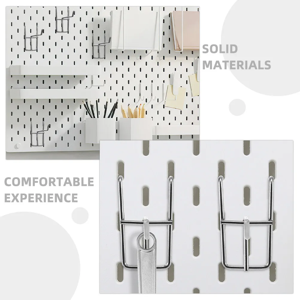 

30 шт. подвесных крючков из высококачественной нержавеющей стали для сетчатых панелей, для организации пространства и экономии места