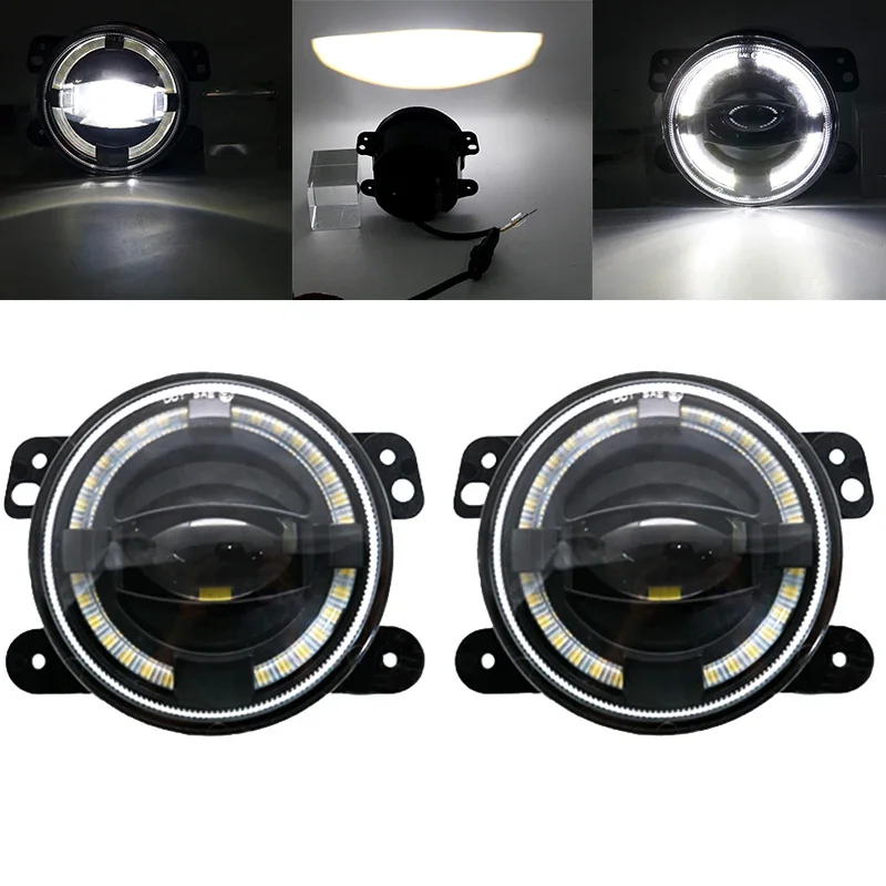 

4 Inch Round LED Front Driving Fog Lights for Jeep Grand Cherokee 2011-2013/Wrangler JK 2007-2018