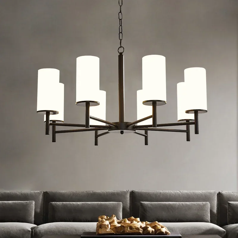 

chandelier modern simple dining room Nordic bedroom black light luxury whole house package combination atmospheric lamps