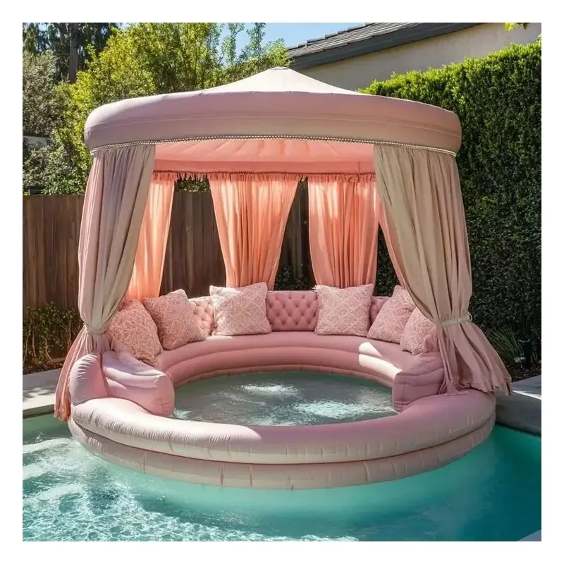 Large Inflatable Lounge Inflatable Sofa Swimming Pool Summer Backyard Water Entertainment Adult Children Inflatable Bed  Pool