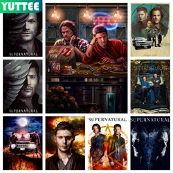 Supernatural 5D DIY Diamond Painting Embroidery Popular Tv Series Cross Stitch Mosaic Handmade Gift Home Decor New Collection