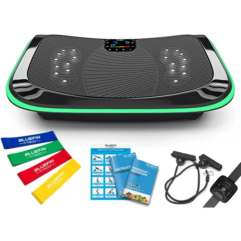 4D Triple Motor Vibration Plate Machine  Powerful Exercise with Magnetic Therapy Bluetooth Speaker