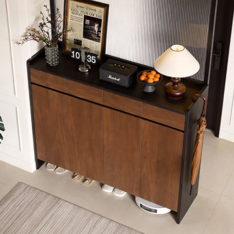 multi-layer medieval shoe cabinet oversized multifunctional large capacity shoe cabinet entrance high-end zapatera furniture