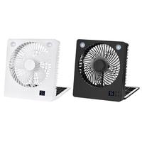 Solar Fans For Outside Solar Powered Cooling Fan Portable Rechargeable Folding Quiet Cool Gadgets With LED Lights 3 Speeds