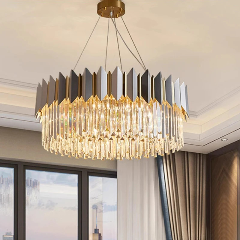 home decorationPendant lights, luxury crystal living room chandelier, bedroom Pendant lamp, ceiling light, indoor lighting