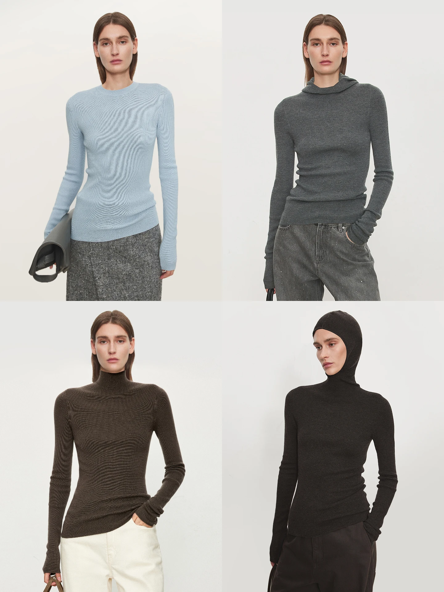 

CHICJOC Upade Wool Silk 2 times Extra Thick Biella Wool Sl Full Fashionable Multiple Collar pes Base Layer King