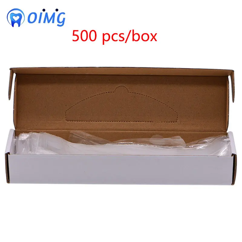 500pcs/box Dental Intraoral Camera Covers Endoscope Handle Film Isolation Sheath Disposable Oral Camera Protective Sleeves