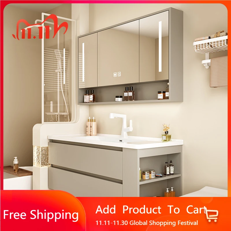 

Washbasin Vanity Bathroom Vanities Vintage Toilet Partition Drawer Bathroom Vanities Light Storage Armadi Aperti Furniture