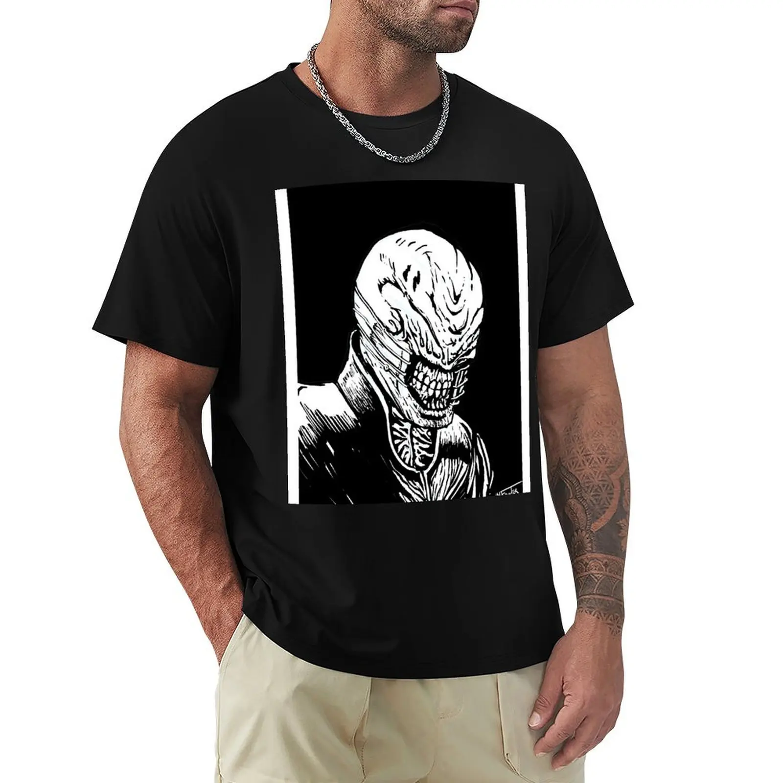 Hellraiser Cenobite Chatterer Graphic T-Shirt Thanksgiving Day Tee Top