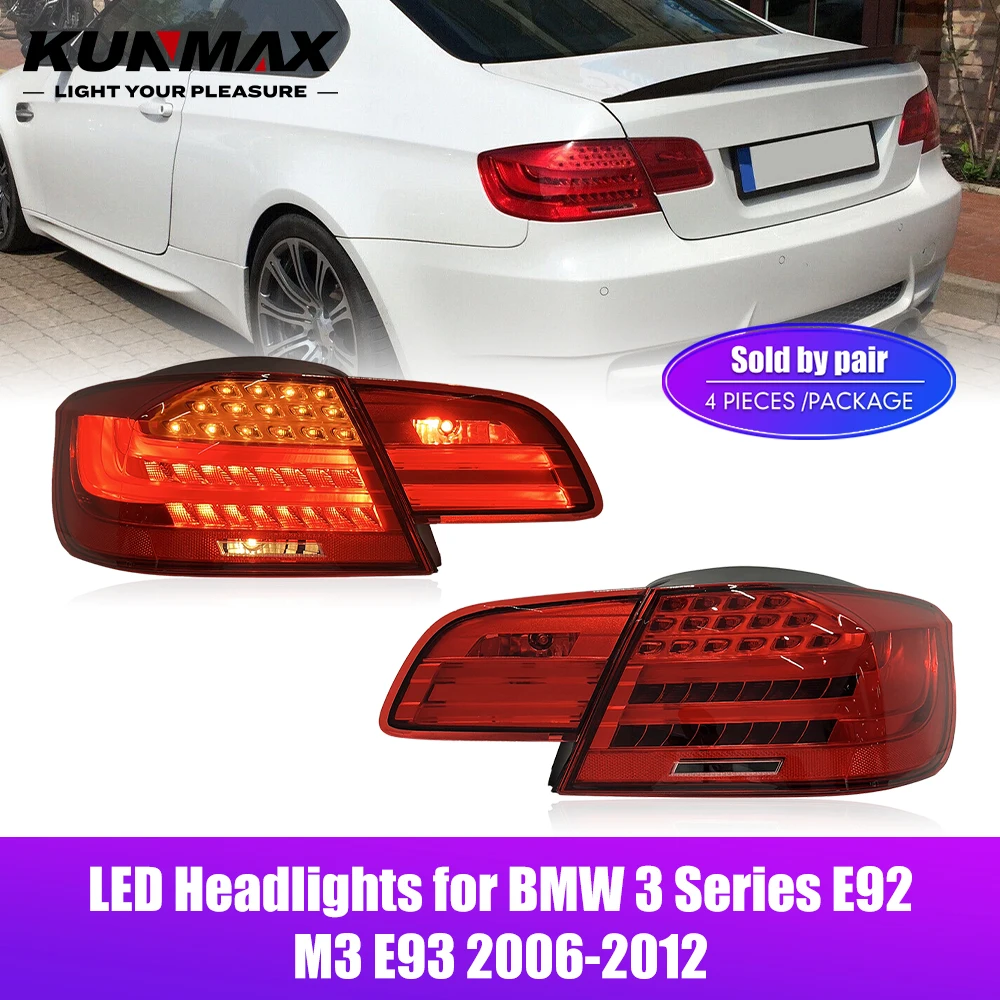 

LED Tail Lights For BMW 3 Series E92 E93 2006-2012 DRL Fog Reverse Tail Lamps Left Right Plug and Play Car Tail Light Assembly