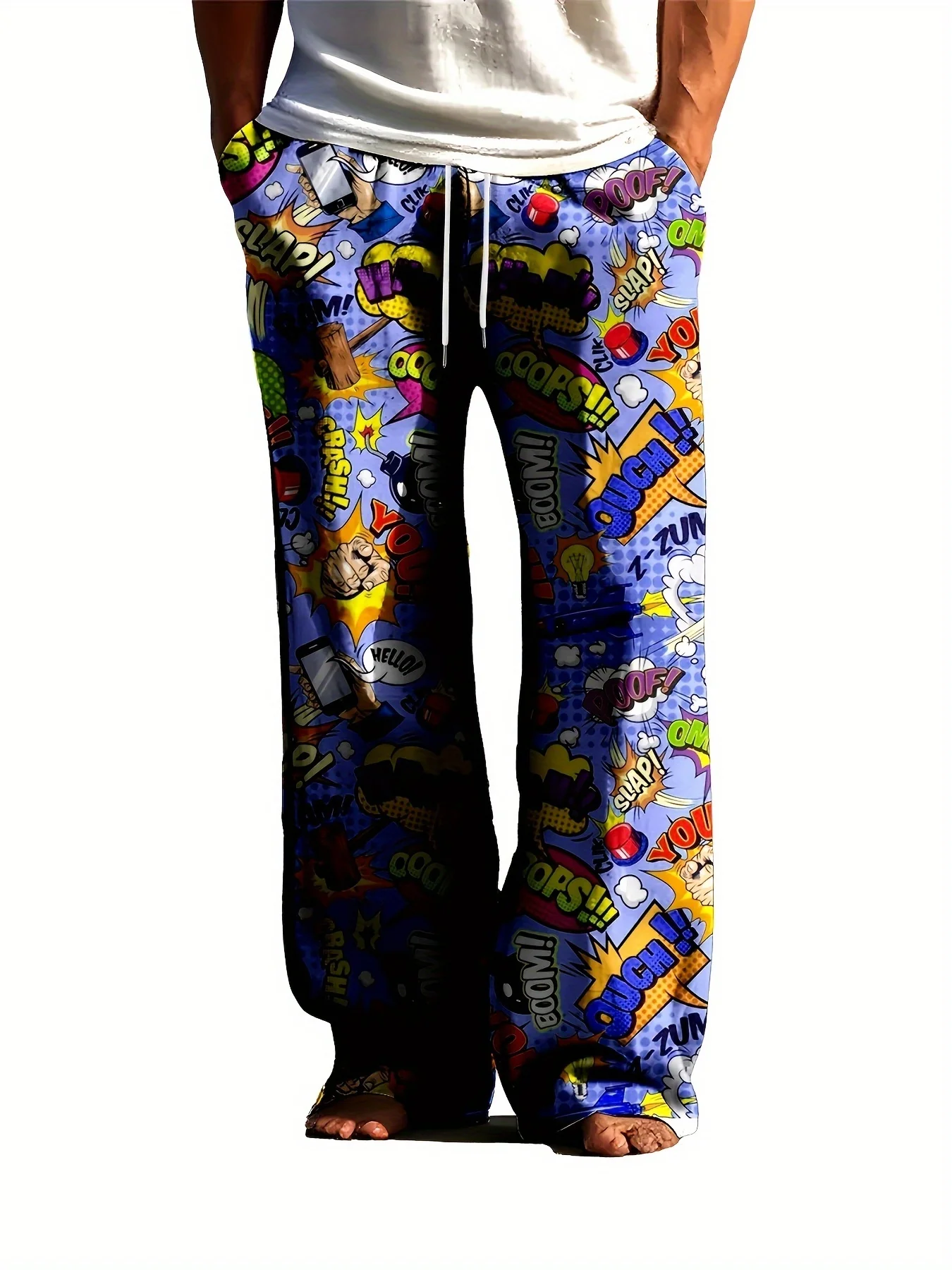 

Горячая новинка 2026: Модные крутые хип-хоп брюки для отдыха и спорта на открытом воздухе с 3D-печатью, уличная одежда в стиле хип-хоп, большие размеры