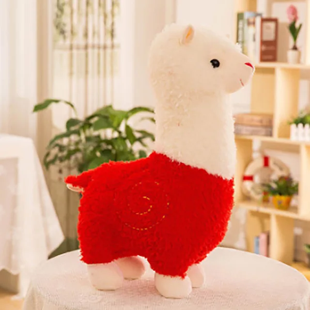 25cm Lovely Small Alpaca Plush Toy Stuffed Animal 5 Colors New Soft Sheep Doll Home Decor Kids Girl Birthday Christmas Gift image 3