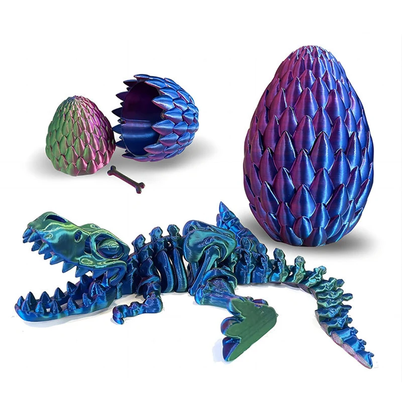 3D Printed Movable Lizard Figurine - Joinable Toy For Stress Relief And Creative Collection, Action-Packed Flexible Design