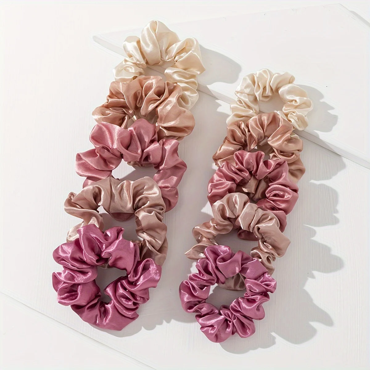 

10pcs multi-color headband, suitable for women's elastic ponytail hair band without trace headband