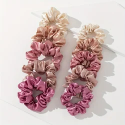 10pcs multi-color headband, suitable for women's elastic ponytail hair band without trace headband