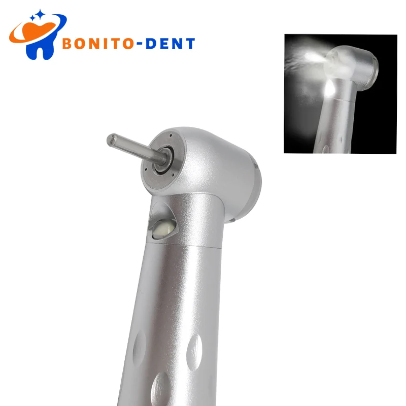 2 / 4 Hole Dental Drill Handpieces LED Push Button Type High Speed Air Turbine With 3 Water Spray