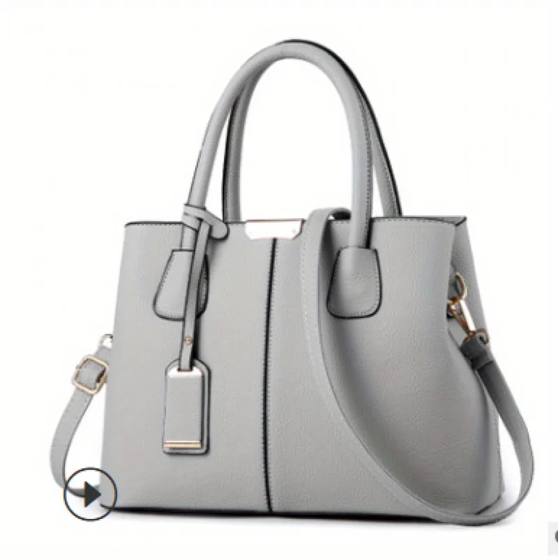 

Women's Large Capacity Multifunctional Handbag - Elegant Synthetic Leather Zipper Closure Design, Spacious Interior Suitable for