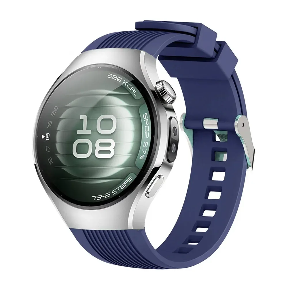 화웨이 시계 GT5/GT5 프로 46mm용 22mm 실리콘 스트랩 편안한 팔찌 손목밴드 화웨이 시계 5 4 46mm GT5-4-3-2 액세서리