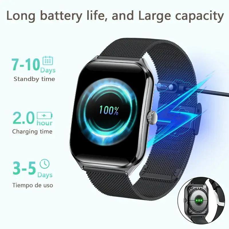 New Ultra Thin Smart Watch men 1.96" AMOLED 360*360 HD Pixel Display Always Show Time Call Reminder Smartwatch Ladies For huawei