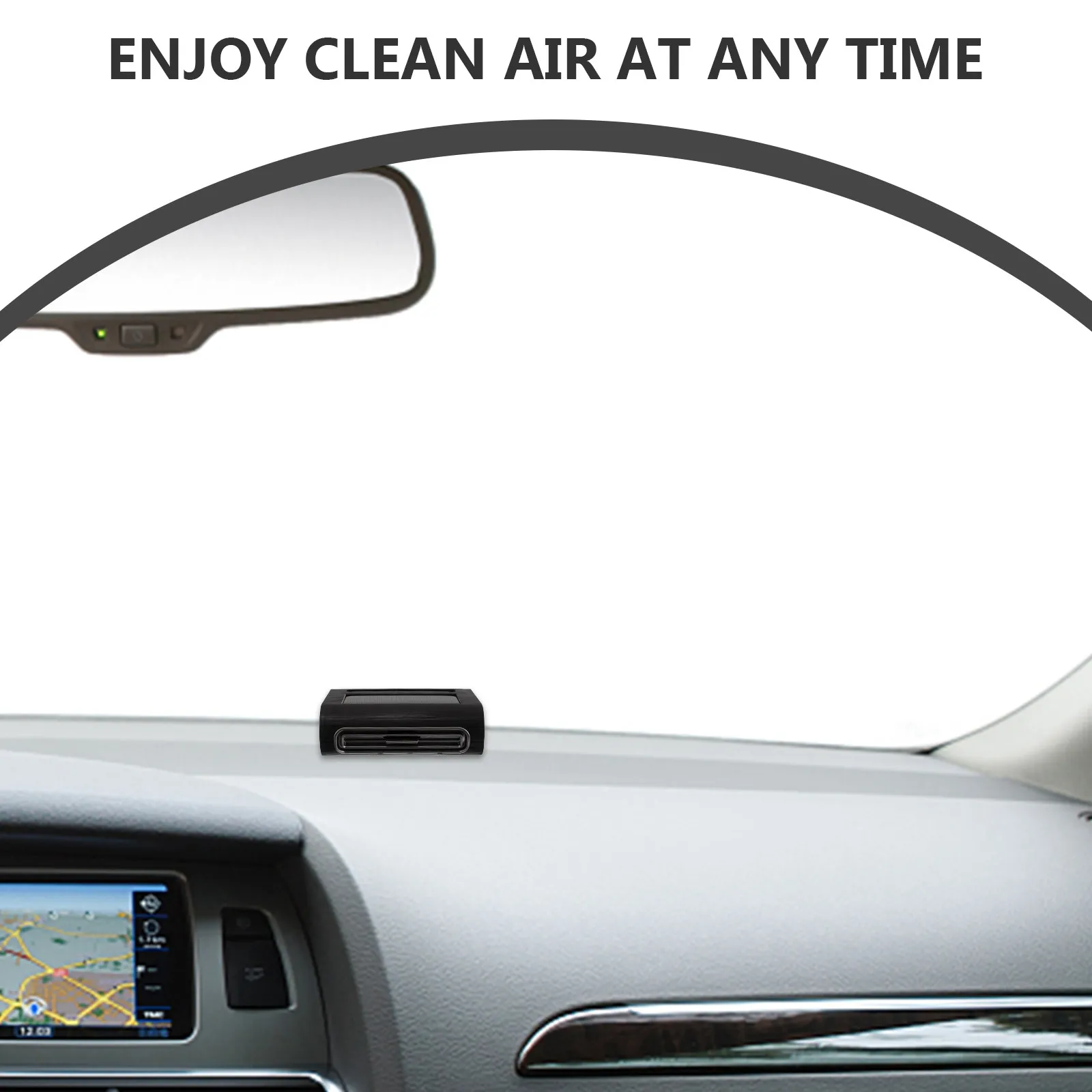 Multi Function Solar Car Air Purifier Mode Solar Charging Weather Adaptive Smoke Removal Car Air Cleaner