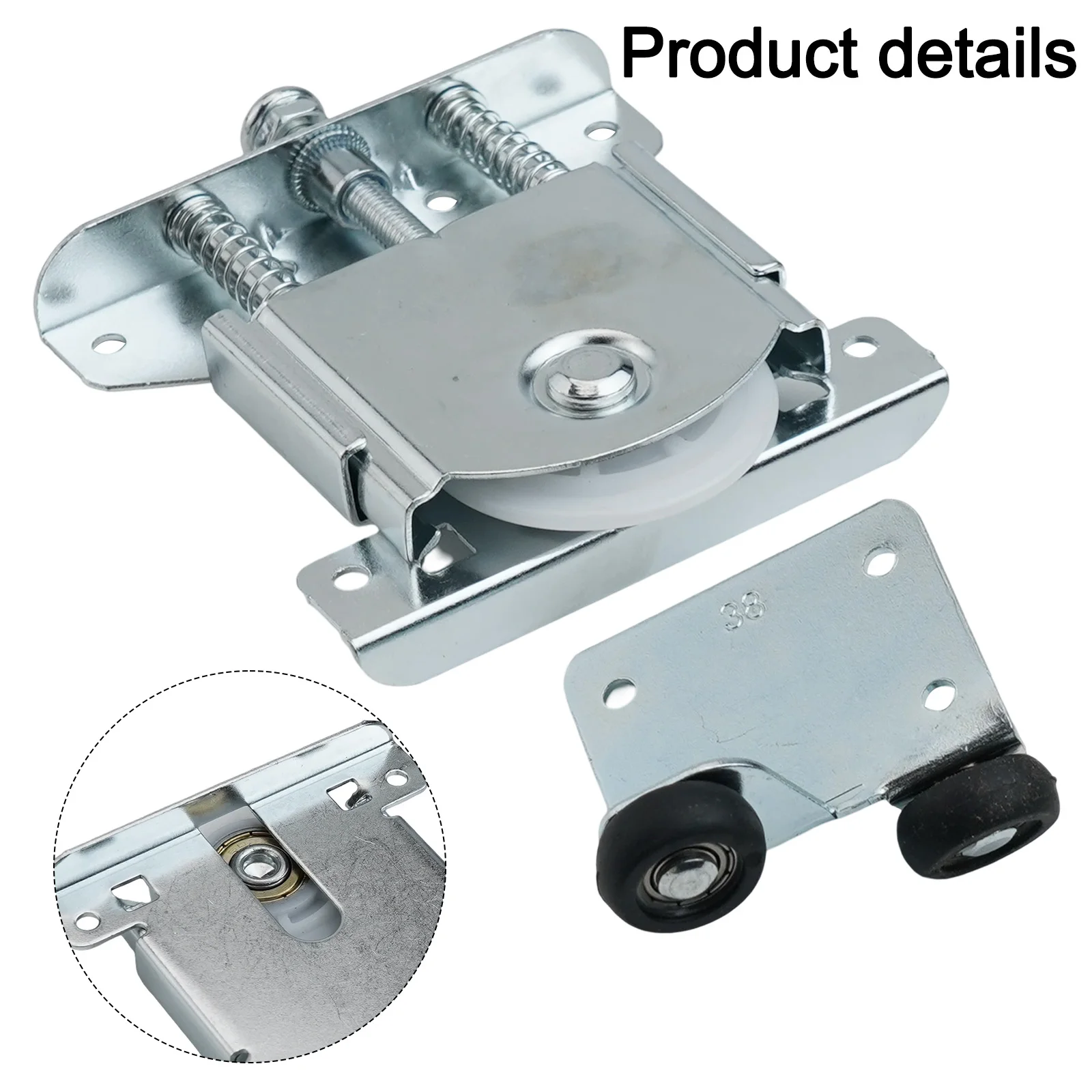 5 Cm X 4.6 Cm Sliding Door Pulley Cabinet Sliding Door Wheels Quiet Operation Wheels Shock Absorber Integrated