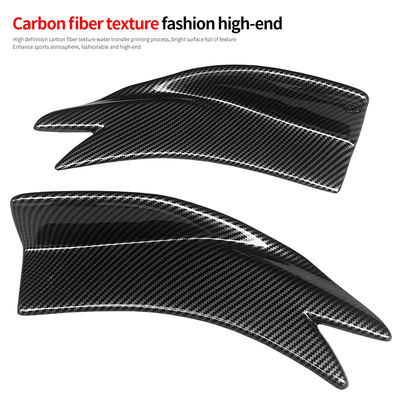 For Lexus CT200h 2011-2022 2018 Car Rear Bumper Splitters Aprons Trunk Lip Spoiler Canard Wing Diffuser Wrap Angle Protector ABS