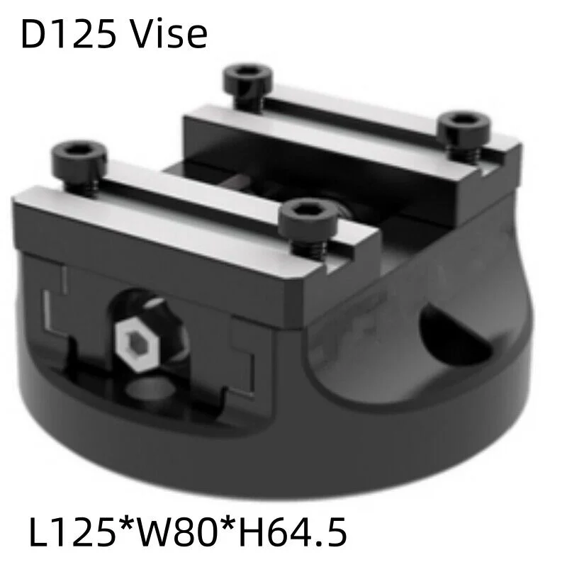 D125 ปากกาจับชิ้นงานตั้งศูนย์ในตัว 5 เพลา 45 °   ฟันเลื่อยสําหรับเครื่อง CNC 4 เพลาเครื่องมือติดตั้งการเปลี่ยนแปลงอย่างรวดเร็ว