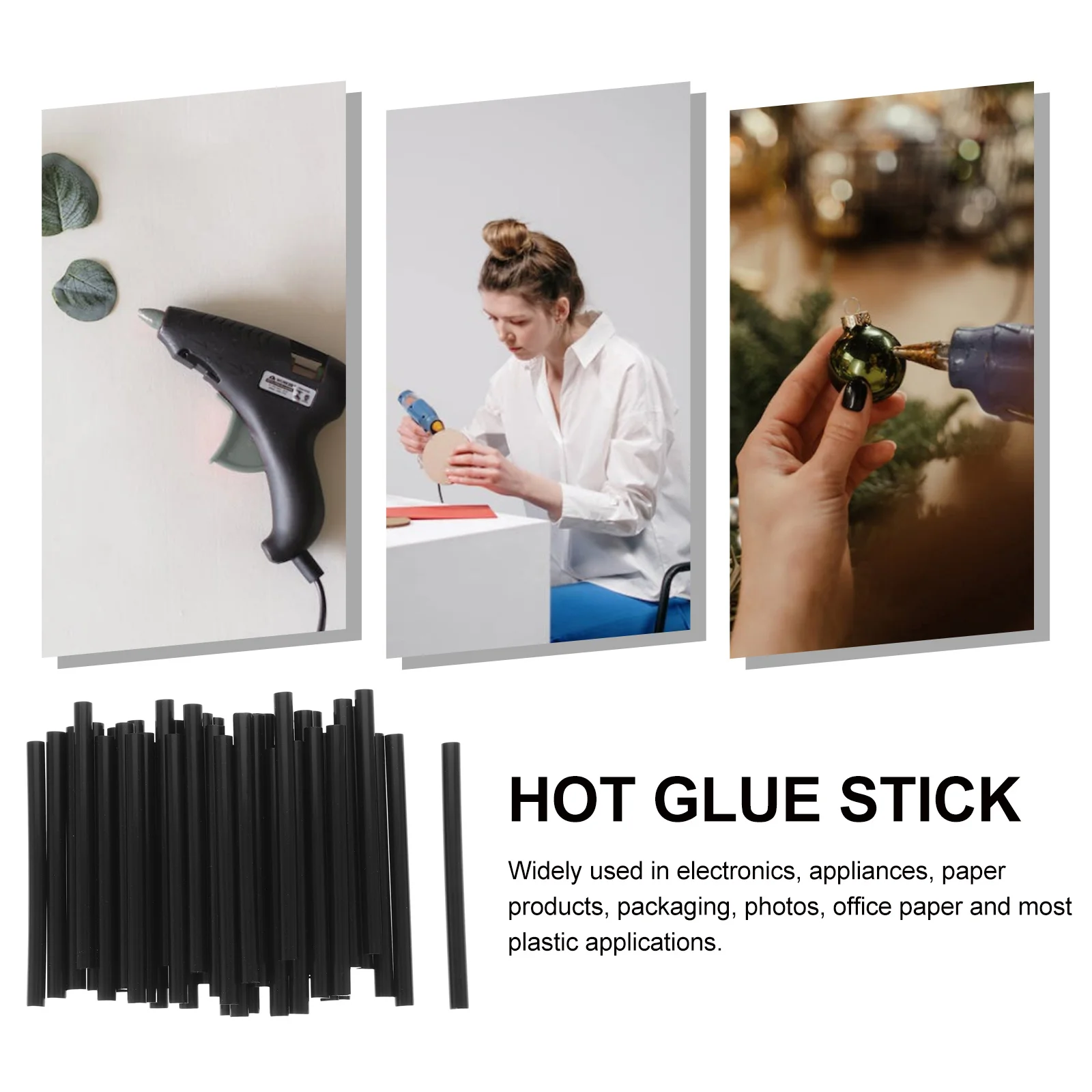 

50Pcs Craft Glue Sticks High Performance Hot Melt Adhesive for DIY Repairs Decorations Office Paper Projects Material