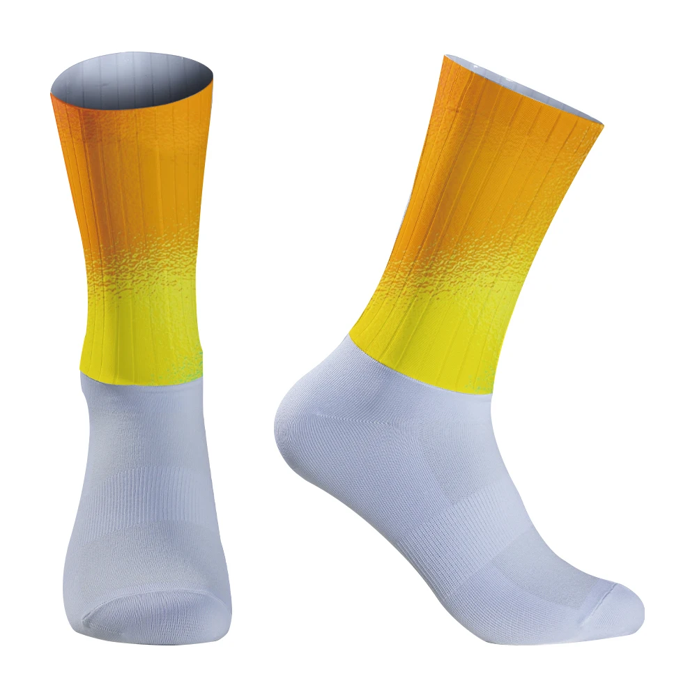 

Summer 2024 New Anti Slip Silicone Seamless Aero Socks Men Bike Women Breathable Road Cycling Socks