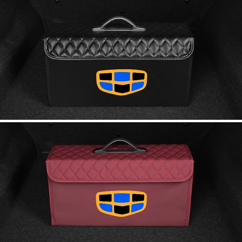 

Car Tools Travel Organiser Leather Storage Bag For Geely Atlas SUV Borui Boyue Coolray Emgrand GE NL3 EX7 X7 EC7 GX7 GT GC9 X6 E