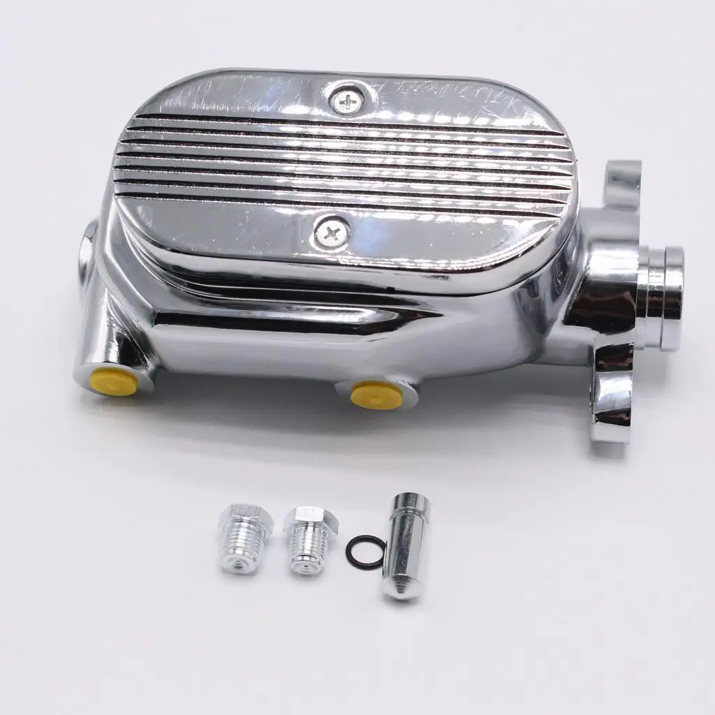 

Generic Car Brake Master Cylinder 1" Bore Flat Top Auto Accessories Silver Repair Parts Sturdy Attachment Simple Installation
