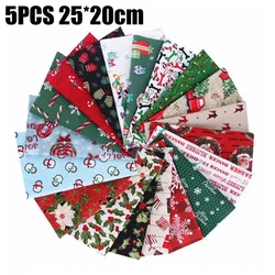 Christmas Series Cotton Fabric Printed Cloth Sewing Quilting Fabrics Patchwork Perfect For Small Christmas Craft Projects