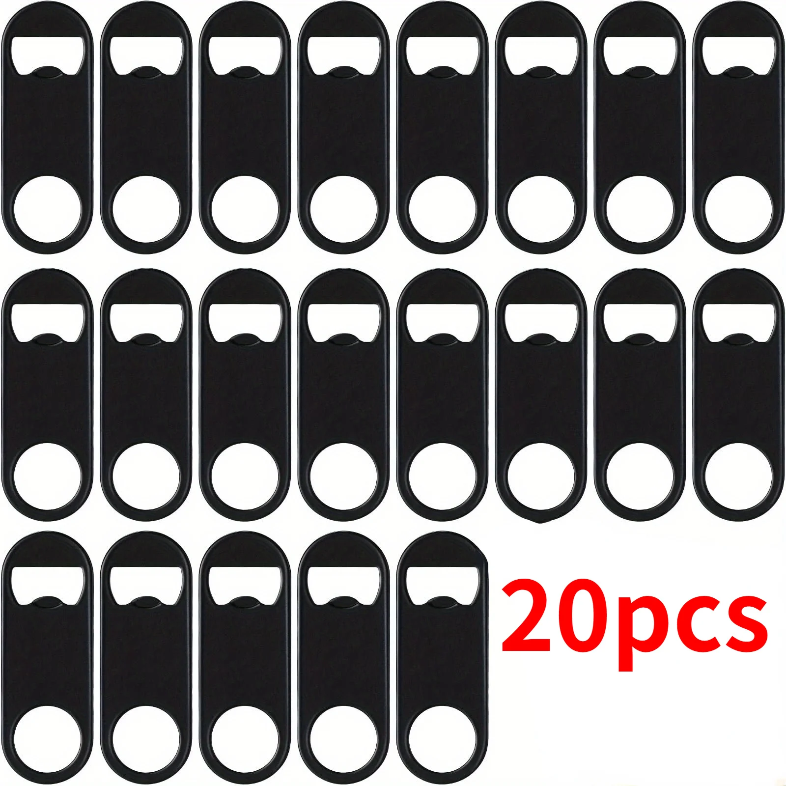 10/20pcs, Stainless Steel Flat Bottle Opener: Perfect for Beer, Soda, and Beyond for Kitchen, Bar, Restaurant