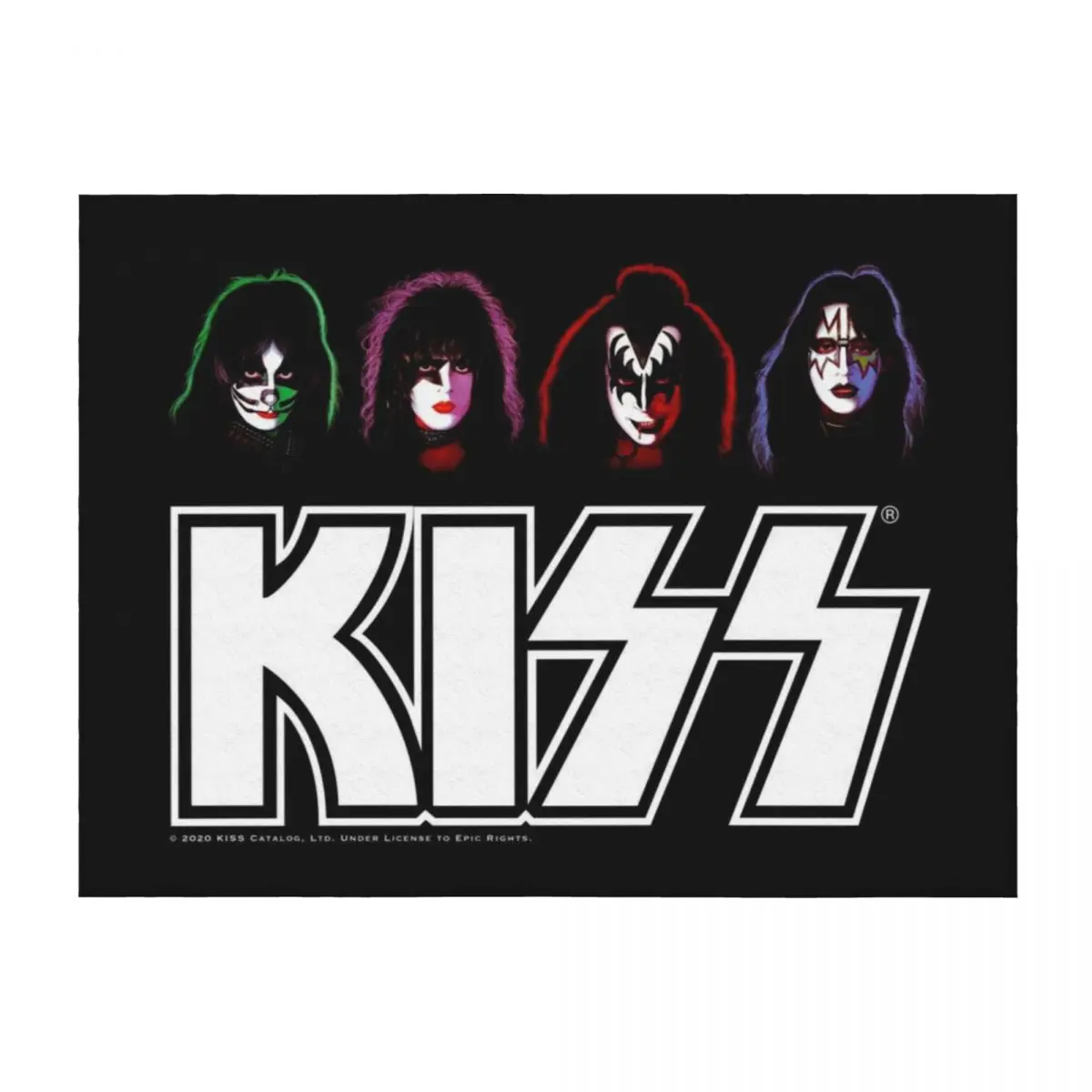 

Kiss (Colour Version) Throw Blanket Soft Big Hairy Single for sofa Blankets