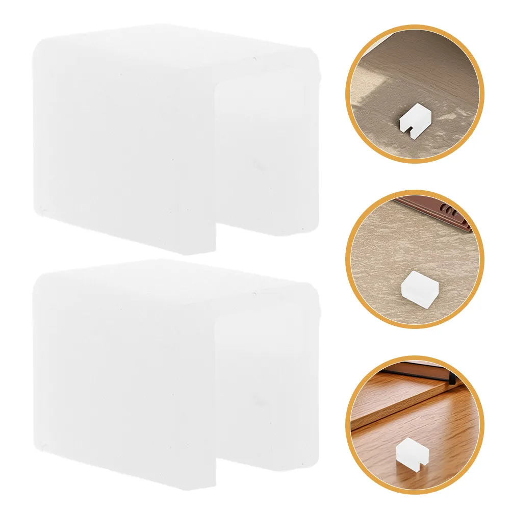 

8Pcs Silicone Corner Protectors for Babies Soft Flexible F Shape Straight Design Drawer Cabinet Wardrobe Table Edge Safety