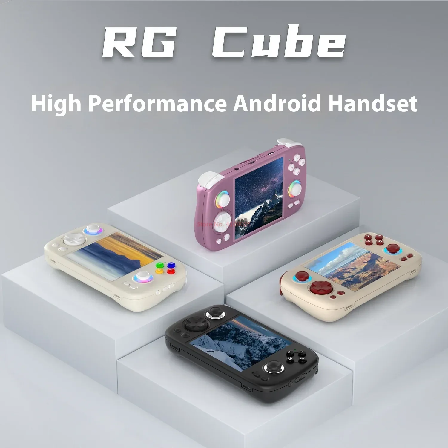 2024 New Cross border RG Cube Handheld Game Console 3.95-inch Wireless Bluetooth Android Airborne Retro PSP