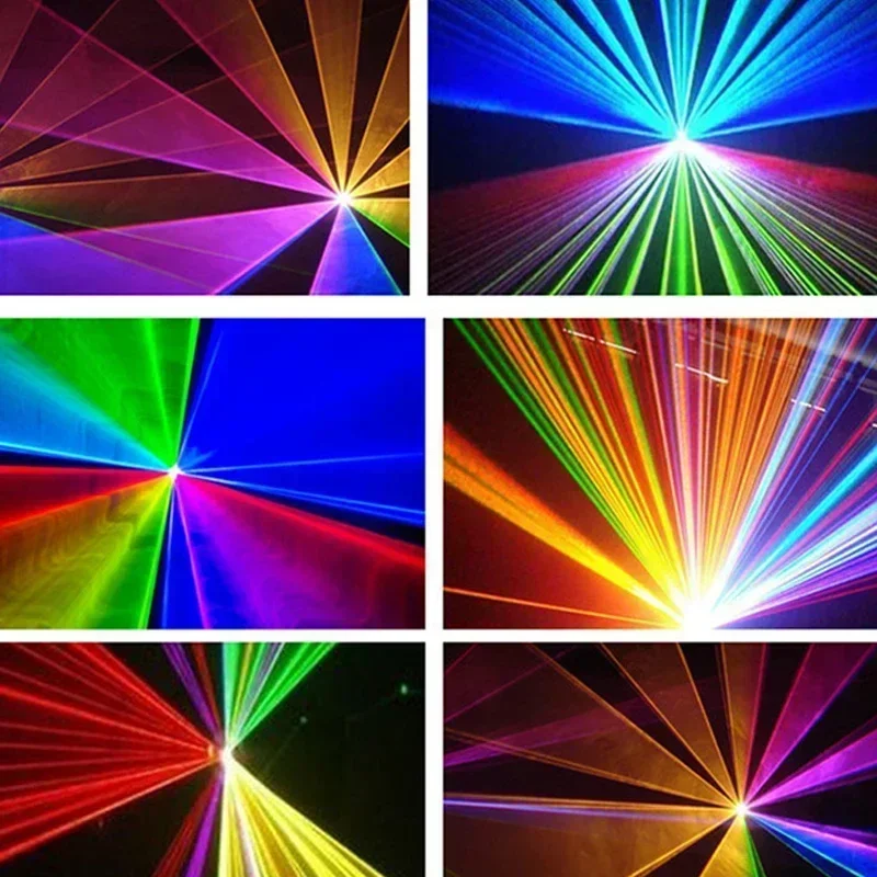 Stage Lighting Laser Beam Lamp 2W Full Color Animation Laser Lamp Wedding KTV Box Lamp
