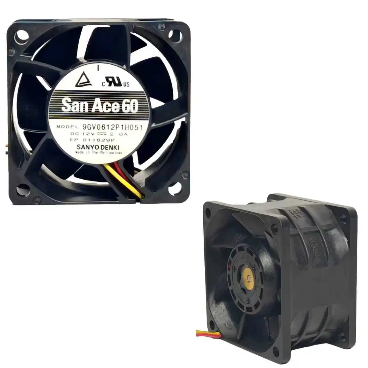 Ventilateur axial industriel pour serveur Sanyo 9GV0612P1H051 60x60x38mm 12V 2A 4 fils PWM, haute circulation d'air, 6cm