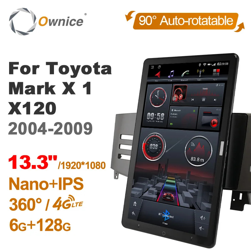 

TS10 Android 10.0 Ownice Car Radio Auto for Toyota REIZ 2005-2009 13.3" 7862 512 No DVD support USB Quick Charge Nano 1920*1080