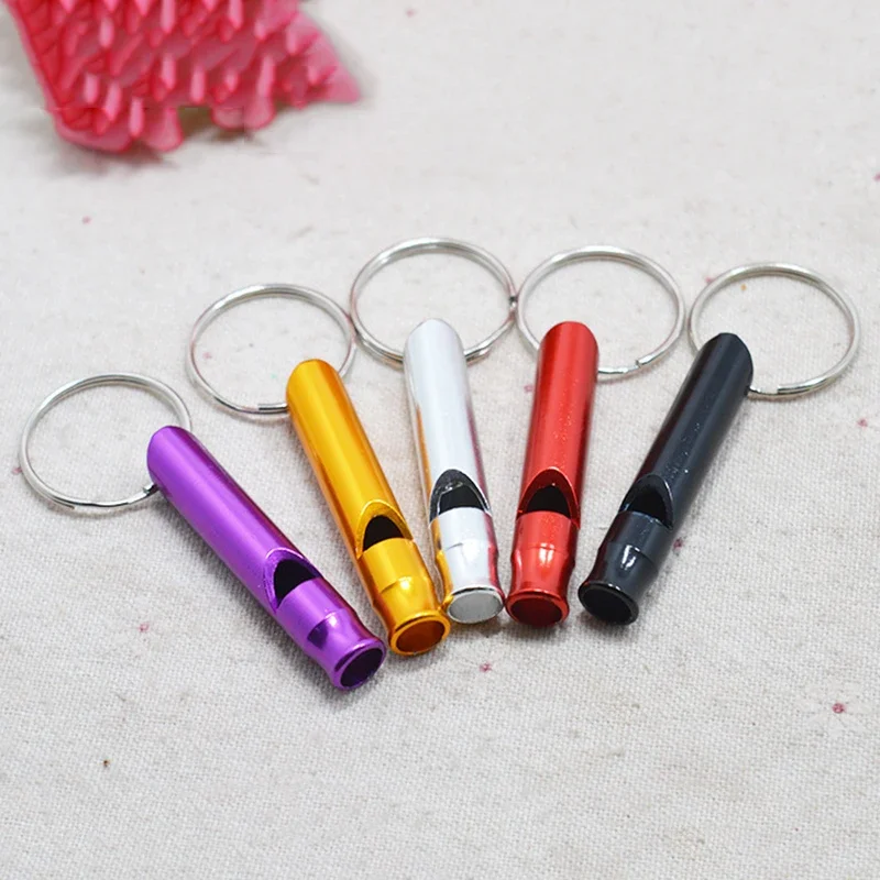 Aluminum Alloy Whistle For Bird Pigeon Parrot Pet Training Feeding Helper Field Survival Whistle Bird Training Supplies NEW