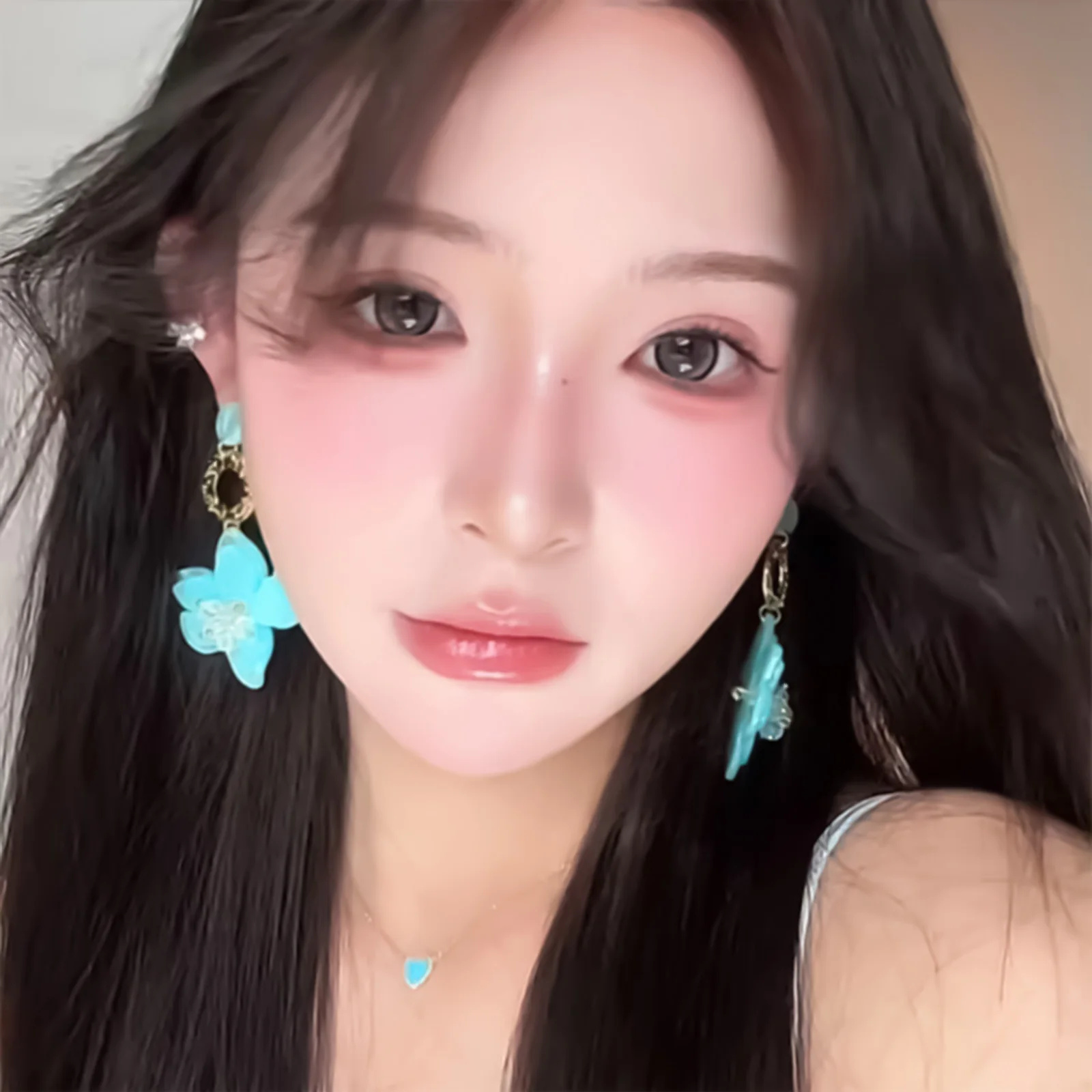 Fox- style manga False Eyelashes extenstions  Brown Mix Length 7-12mm C Curl Natural Look for Daily and Anime Makeup